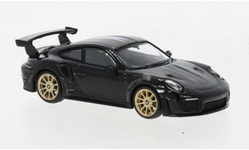 Porsche 991 GT2 RS 1/64 Mini GT 911  nero RHD modellino in miniatura