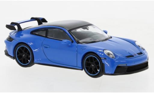 Porsche 992 GT3 1/64 Mini GT 911  blu modellino in miniatura