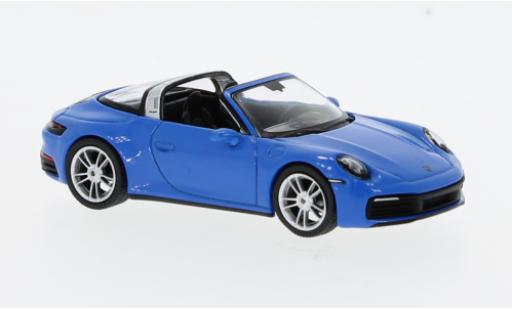 Porsche 911 1/64 Mini GT Targa 4S blu modellino in miniatura