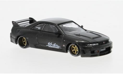 Nissan Skyline 1/64 Mini GT GT-R (R33) carbon 1:64 modellino in miniatura