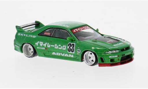 Nissan Skyline 1/64 Mini GT GT-R (R33) grün 1995 1:64 modellino in miniatura