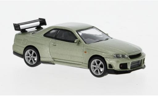 Nissan Skyline 1/64 Mini GT GT-R (R34) Tommykaira R-z grün 1:64 modellino in miniatura