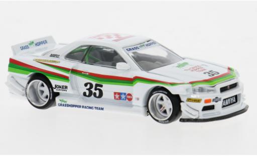Nissan Skyline 1/64 Mini GT GTR (R34) The GRASSHOPPER 1:64 modellino in miniatura