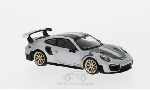 Porsche 991 GT2 RS 1/64 Mini GT 911 ( II) GT2 RS grigio RHD Weissach Package modellino in miniatura