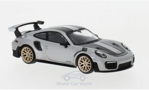 Porsche 991 GT2 RS 1/64 Mini GT 911 ( II) GT2 RS grigio Weissach Package modellino in miniatura