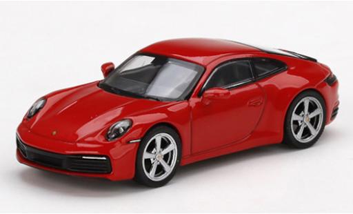 Porsche 992 4S 1/64 Mini GT 911 () Carrera 4S rosso modellino in miniatura