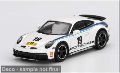 Porsche 992 1/64 Mini GT 911  weiss/Dekor 2024 1:64 modellino in miniatura