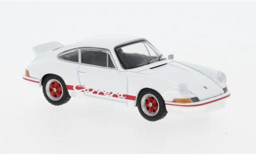 Porsche 911 1/64 Mini GT Carrera 2.7 RS weiss/Dekor 1:64 modellino in miniatura