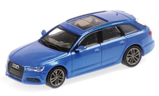 Audi A6 1/87 Minichamps Avant metallico blu 2018 modellino in miniatura