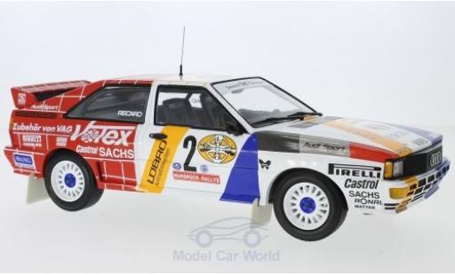 Audi Quattro 1/18 Minichamps quattro A2 No.2 Schmidt Motorsport Votex Rallye DM Rallye Hunsrück 1984 H.Demuth/W.Lux modellino in miniatura