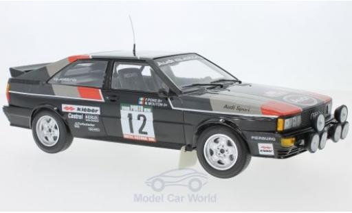 Audi Quattro 1/18 Minichamps quattro No.12 Sport Rallye WM Rallye Portugal 1981 M.Mouton/F.Pons modellino in miniatura
