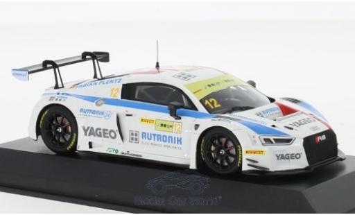 Audi R8 1/43 Minichamps LMS No.12 HCB-Rutronik-Racing Fia GT World Cup GT Cup Macau 2017 F.Plentz modellino in miniatura