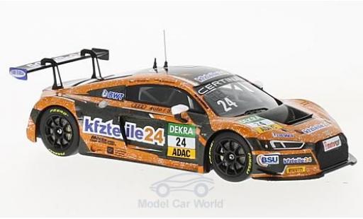 Audi R8 1/43 Minichamps LMS No.24 BWT Mücke Motorsport Kfzteile24 ADAC GT Masters 2017 F.Salaquarda/M.Winkelhock modellino in miniatura