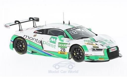 Audi R8 1/43 Minichamps LMS No.28 Montaplast by Land-Motorsport ADAC GT Masters 2016 C.Haase/S.Ortelli modellino in miniatura