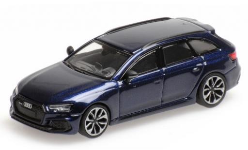 Audi RS4 1/87 Minichamps Avant (B9) metallico blu 2018 modellino in miniatura