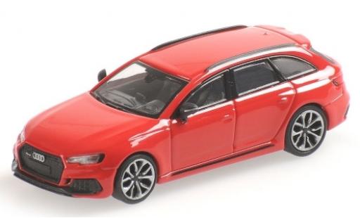 Audi RS4 1/87 Minichamps Avant (B9) metallico rosso 2018 modellino in miniatura