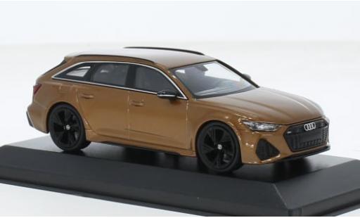 Audi RS6 1/43 Minichamps Avant metallise braun 2019 1:43 modellino in miniatura