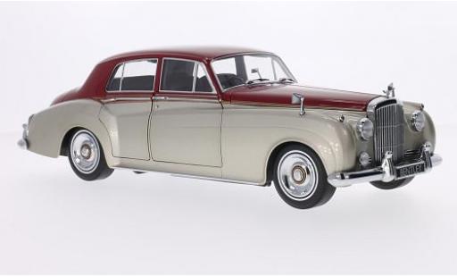 Bentley S2 1/18 Minichamps metallico beige/rosso RHD 1960 modellino in miniatura