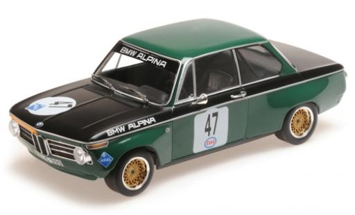 Bmw 1600 1/18 Minichamps -2 No.47 -Alpina Eifelrennen Nürburgring 1971 P.Meyer modellino in miniatura