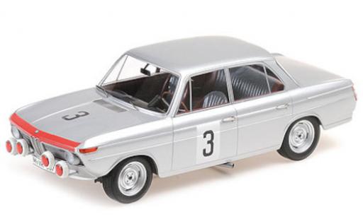 Bmw 1800 1/18 Minichamps TiSA No.3 24h Spa 1965 D.Glemser/J.Ickx modellino in miniatura