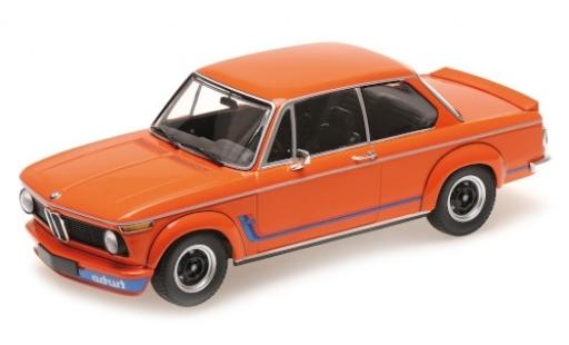 Bmw 2002 1/18 Minichamps Turbo orange/Dekor 1973 modellino in miniatura