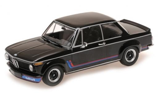 Bmw 2002 1/18 Minichamps Turbo nero/Dekor 1973 modellino in miniatura