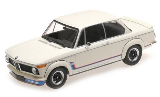 Bmw 2002 1/18 Minichamps Turbo bianco/Dekor 1973 modellino in miniatura