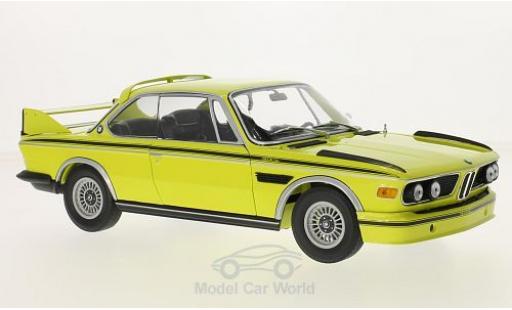 Bmw 3.0 S 1/18 Minichamps CSL (E9) giallo/Dekor 1972 modellino in miniatura