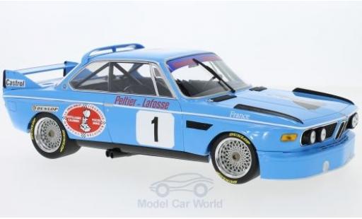 Bmw 3.0 S 1/18 Minichamps CSL No.1 Pricision Liegeose 4h Monza 1974 A.Peltier/J-L.Lafosse modellino in miniatura