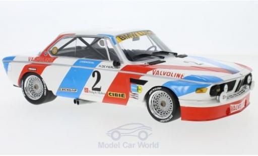 Bmw 3.0 S 1/18 Minichamps CSL No.2 Luigi Racing 24h Spa 1975 H.de Fierlant/J.Xhenceval modellino in miniatura