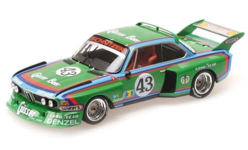 Bmw 3.5 1/18 Minichamps CSL No.43 -Schnitzer Gösser Beer 24h Le Mans 1976 D.Quester/A.Krebs/A.Peltier modellino in miniatura
