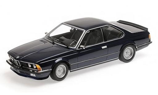Bmw 635 CSI 1/18 Minichamps 635 CSi (E24) metallico blu 1982 modellino in miniatura