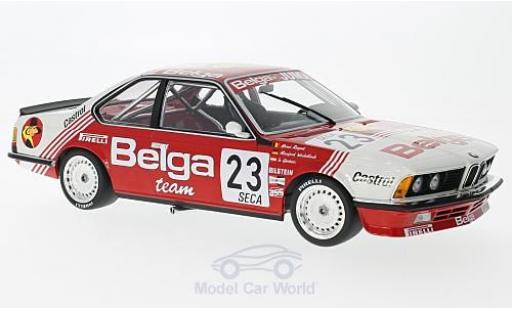 Bmw 635 CSI 1/18 Minichamps 635 CSi (E24) No.23 Belga 24h Spa 1985 M.Winkelhock/J.Gartner/H.Regout ohne Vitrine modellino in miniatura
