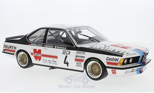 Bmw 635 CSI 1/18 Minichamps 635 CSi (E24) No.4 Italia Würth 24h Spa 1984 R.Ravaglia/G.Berger/M.Winkelhock modellino in miniatura