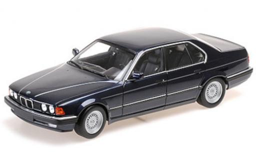 Bmw 730 1/18 Minichamps i (E32) metallico blu 1986 modellino in miniatura