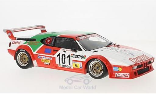 Bmw M1 1/18 Minichamps No.101 Jens Winther Team Castrol 24h Le Mans 1984 J.Winther/D.Mercer/L-V.Jensen modellino in miniatura