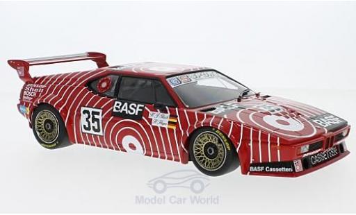 Bmw M1 1981 1/18 Minichamps No.35 BASF Team GS Sport BASF 6h Silverstone 1981 H-J.Stuck/H.Heyer modellino in miniatura