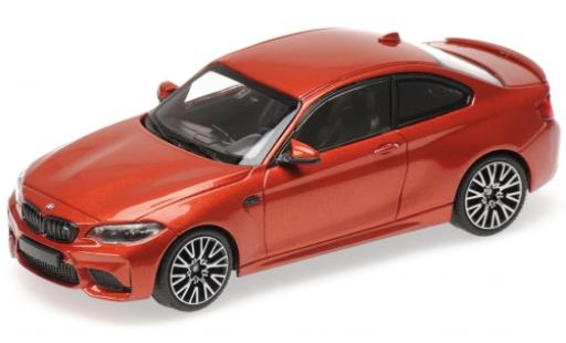 Bmw M2 1/43 Minichamps Competition metallico orange 2019 modellino in miniatura