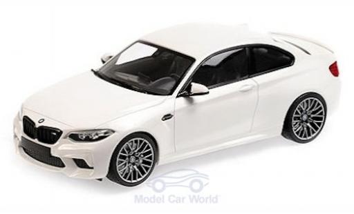 Bmw M2 1/18 Minichamps Competition bianco 2019 modellino in miniatura