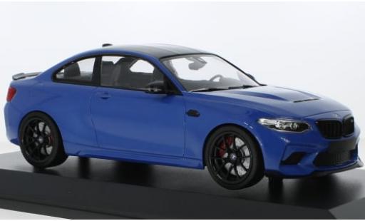 Bmw M2 1/18 Minichamps CS metallise blau 2020 1:18 modellino in miniatura