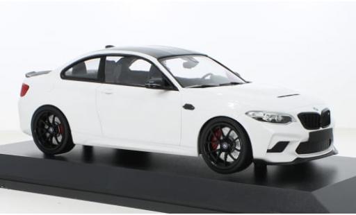 Bmw M2 1/18 Minichamps CS weiss 2020 1:18 modellino in miniatura