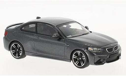 Bmw M2 1/43 Minichamps (F87) metallico grigio 2016 modellino in miniatura