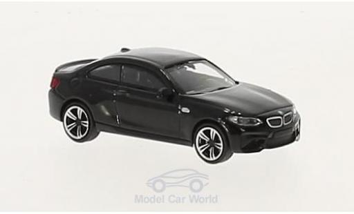 Bmw M2 1/87 Minichamps nero 2016 modellino in miniatura