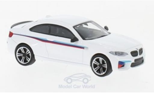 Bmw M2 1/87 Minichamps bianco 2016 Presentation modellino in miniatura