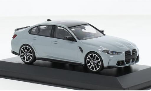 Bmw M3 1/43 Minichamps Competition (G80) metallise grau/carbon 2020 1:43 modellino in miniatura