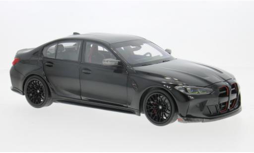 Bmw M3 1/18 Minichamps CS metallise schwarz 2023 1:18 modellino in miniatura