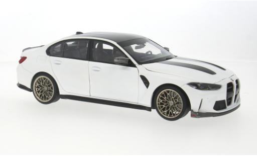 Bmw M3 1/18 Minichamps CS weiss 2023 1:18 modellino in miniatura