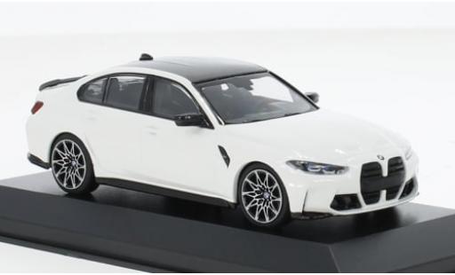 Bmw M3 1/43 Minichamps weiss 2020 1:43 modellino in miniatura