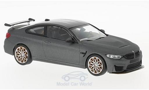 Bmw M4 1/43 Minichamps (F82) GTS matt-grigio 2016 mit orangen Felgen modellino in miniatura