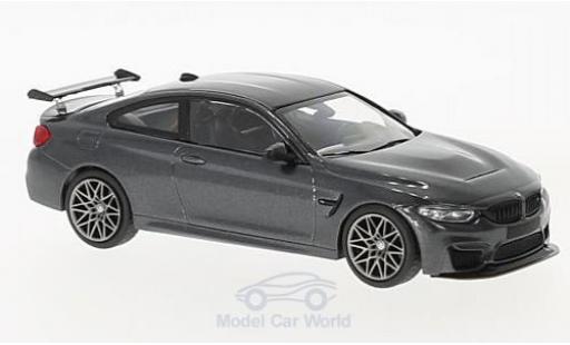 Bmw M4 1/43 Minichamps (F82) GTS metallico grigio 2016 mit grigioen Felgen modellino in miniatura